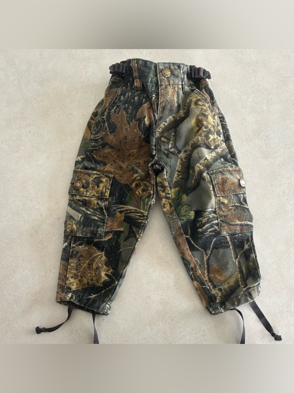 Cabela's Realtree Camo Hunting Bib Overalls in Green and Brown